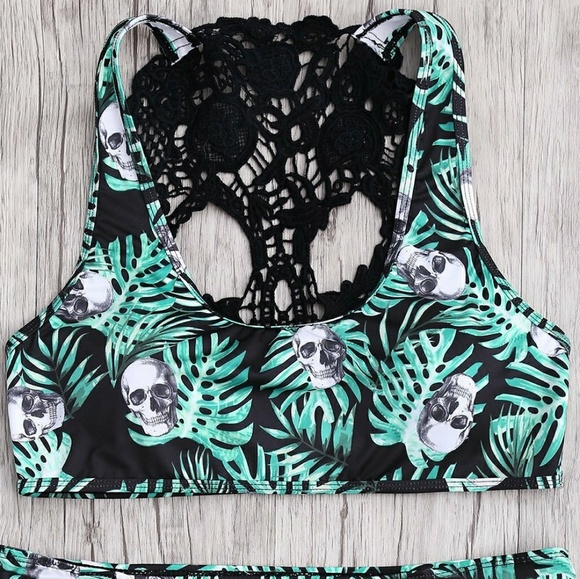 5⭐Rated Crochet Skull💀🌴Palm Bikini - Picture 5 of 8